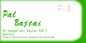 pal bajtai business card